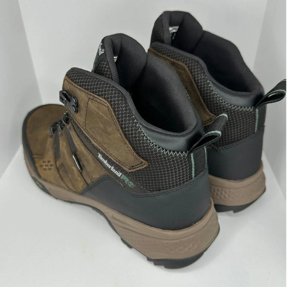 Timberland PRO Mens Work Boots 11 Brown Good Soft Toe Waterproof Rugged Outdoor